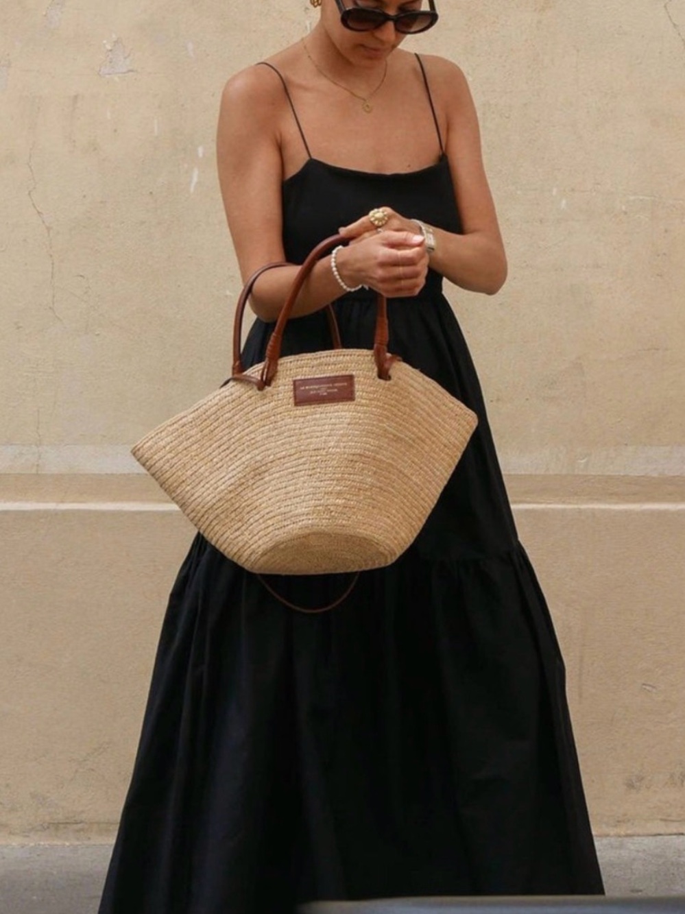 Commence Black Micro-Spaghetti-Strap Maxi Dress